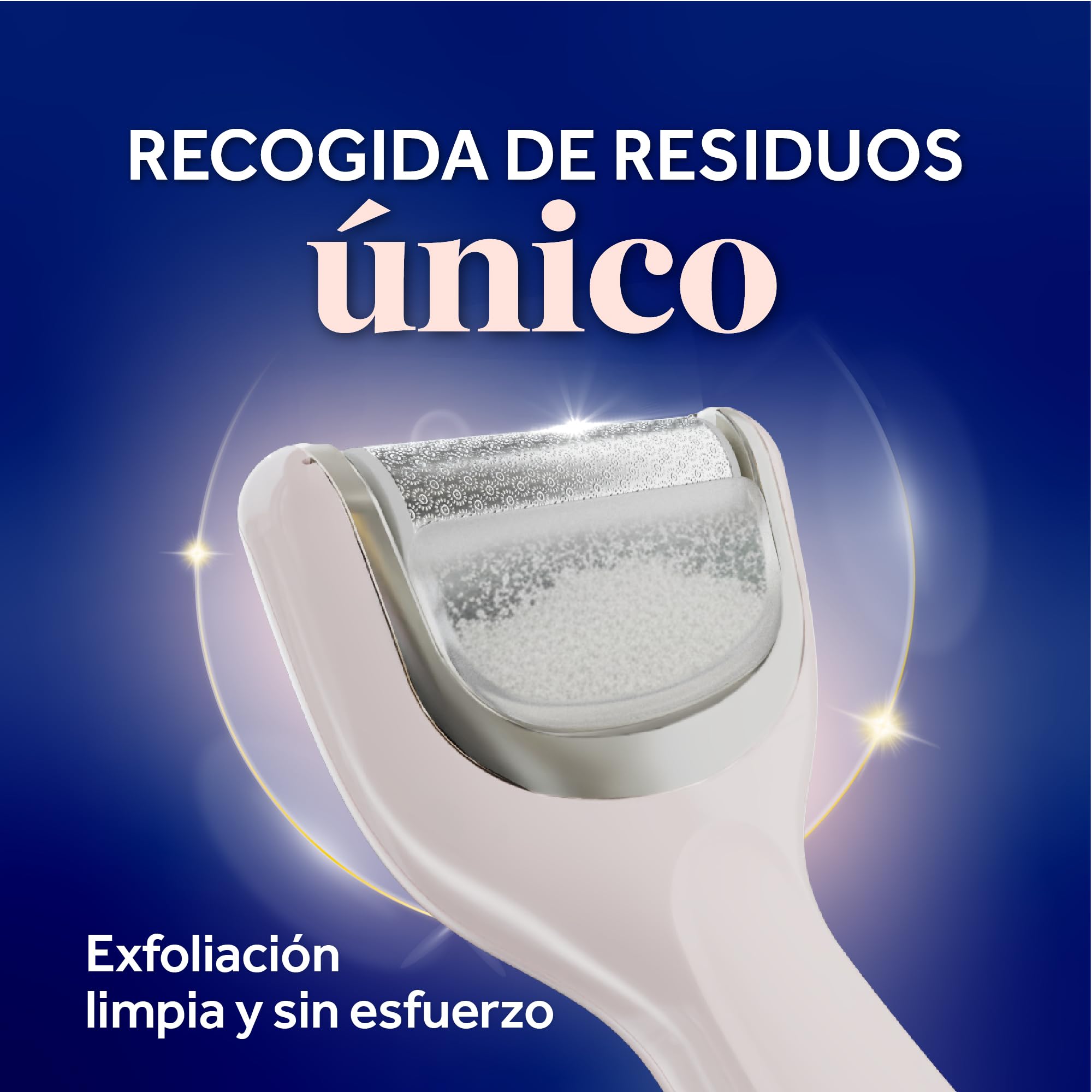 Dr. Scholl's Pedi Perfect Luxe - Lima Eléctrica para Pies con Crema Nutritiva, Kit Pedicura, Elimina Durezas, Pies Suaves, Impermeable, Recargable 90 Minutos, Incluye x3 Cabezales