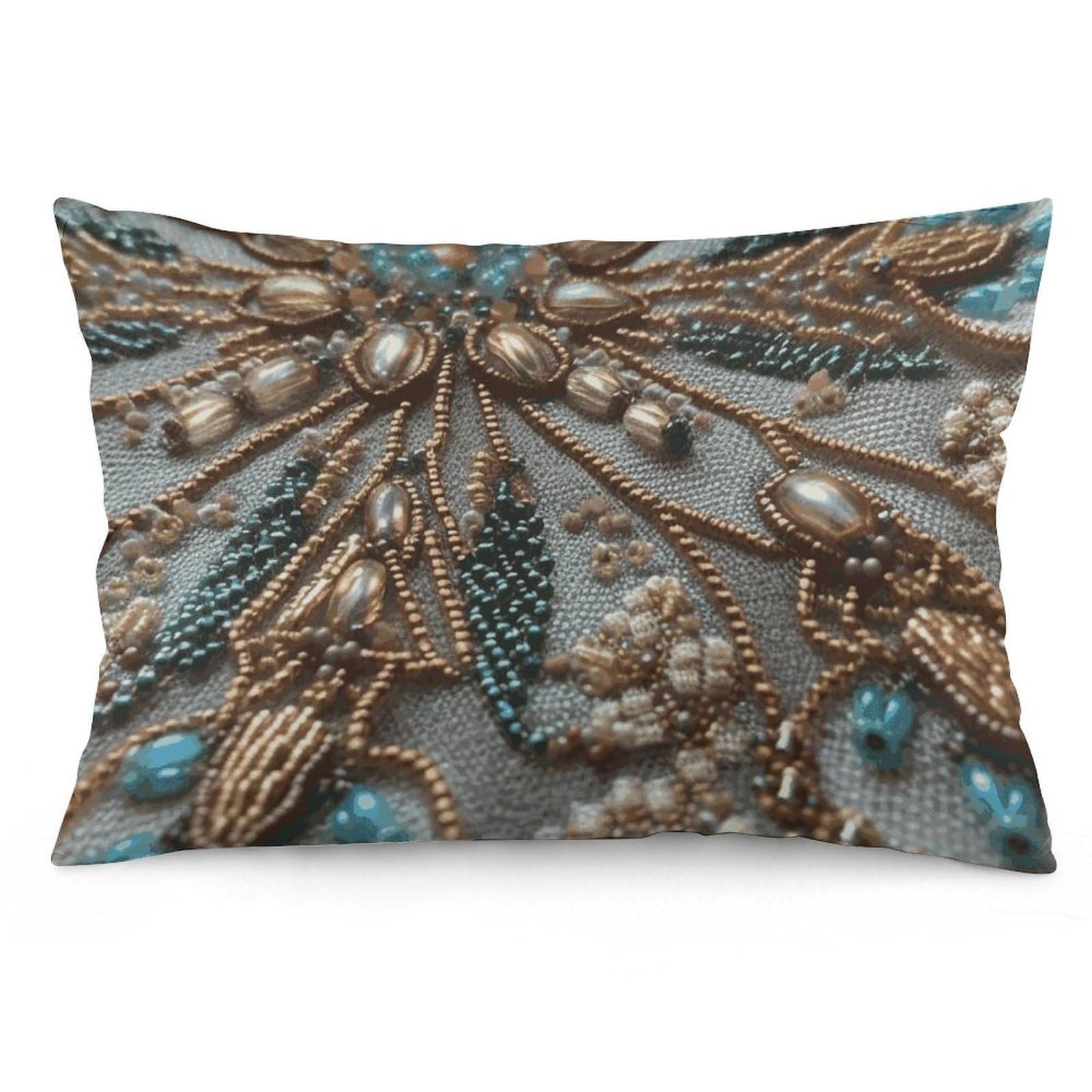 NTVOWPZO 2 Pack Decoration Throw Pillow Covers 20"x30" Pillowcases Covers Delicate Beadwork Pillowcases Modern Farmhouse Home Decor Sofa Cushions Covers for Couch Bed Living Room