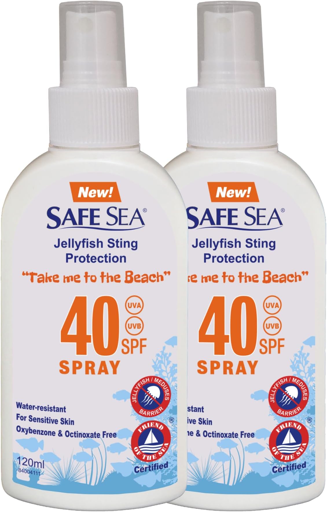 Sunscreen with SPF40 Spray. Eco-friendly Sunscreen. (40SPF Adults 4OZ) 2 Pack (2-pack)