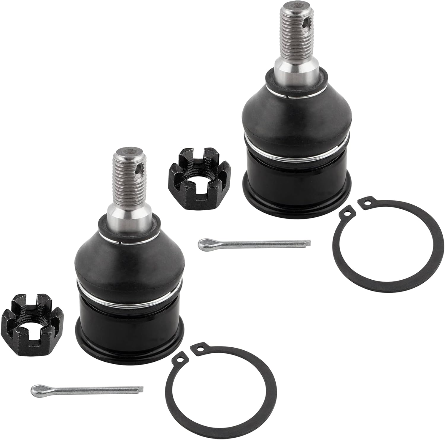BOXI (Set of 8) Front Inner & Outer Tie Rod Ends + Upper & Lower Ball Joints Suspension Kit Fit for Honda Prelude 1992 1993 1994 1995 1996 Coupe Models | Replace ES80680 ES80679 EV800296 K90490 K9817