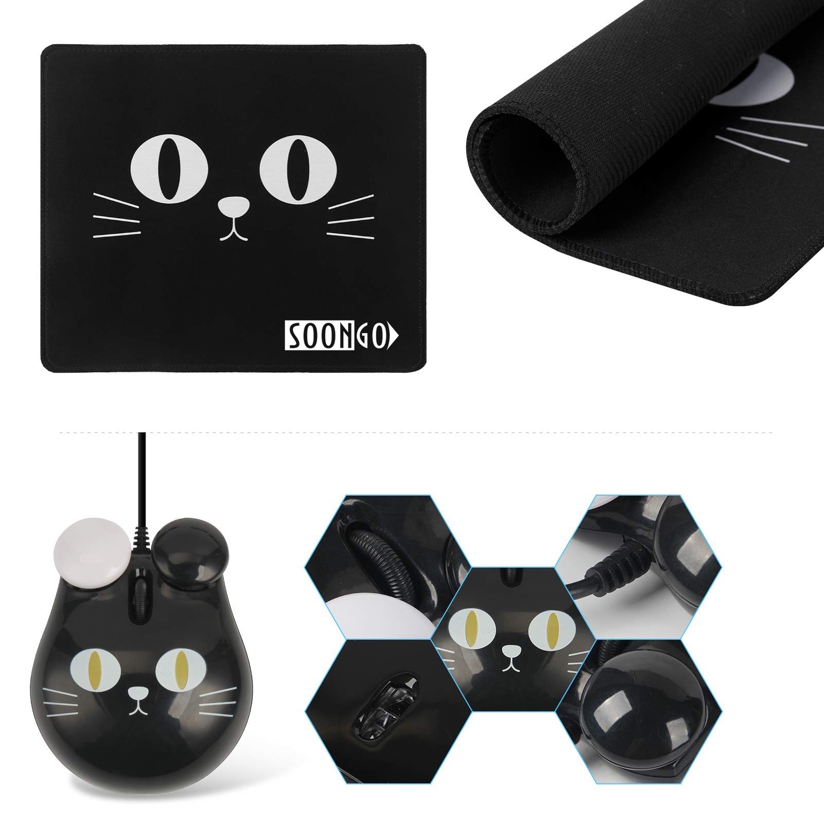 Cute Cat Mouse Pad And Mouse Set For Kids Children Nigeria