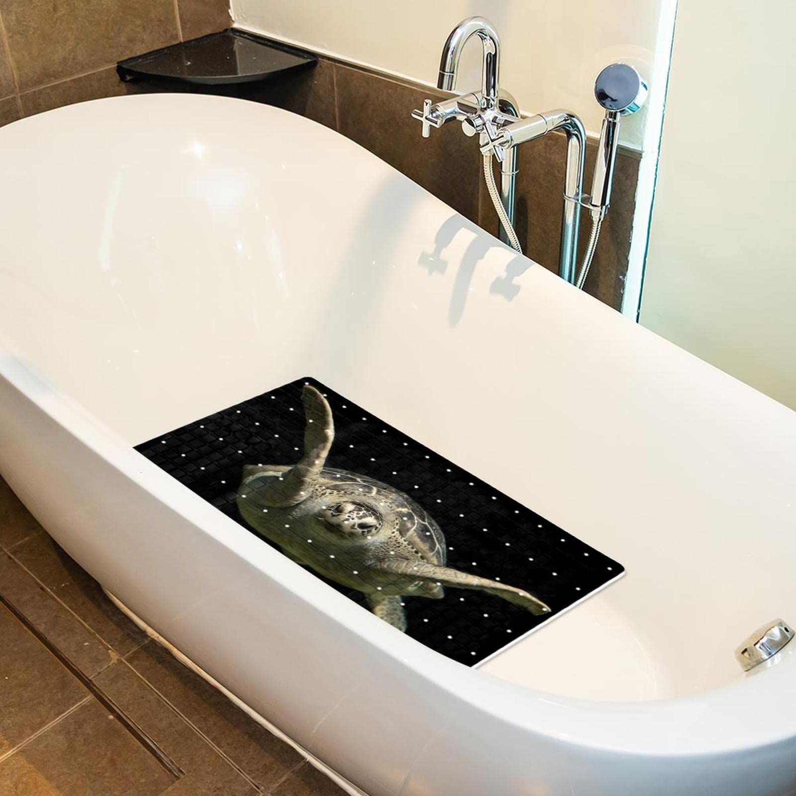 Tappetino antiscivolo per vasca da bagno e doccia, motivo