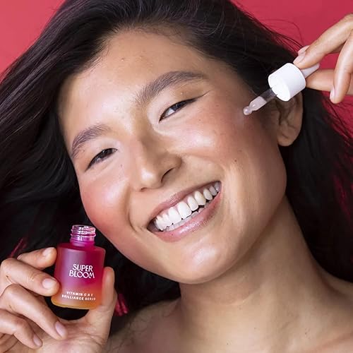 Miniatura 6 de Superbloom Vitamina C  E Brilliance Serum  Suero antienvejecimiento para la cara  Ilumina e hidrata  Células madre de rosa alpina  Todo tipo de piel