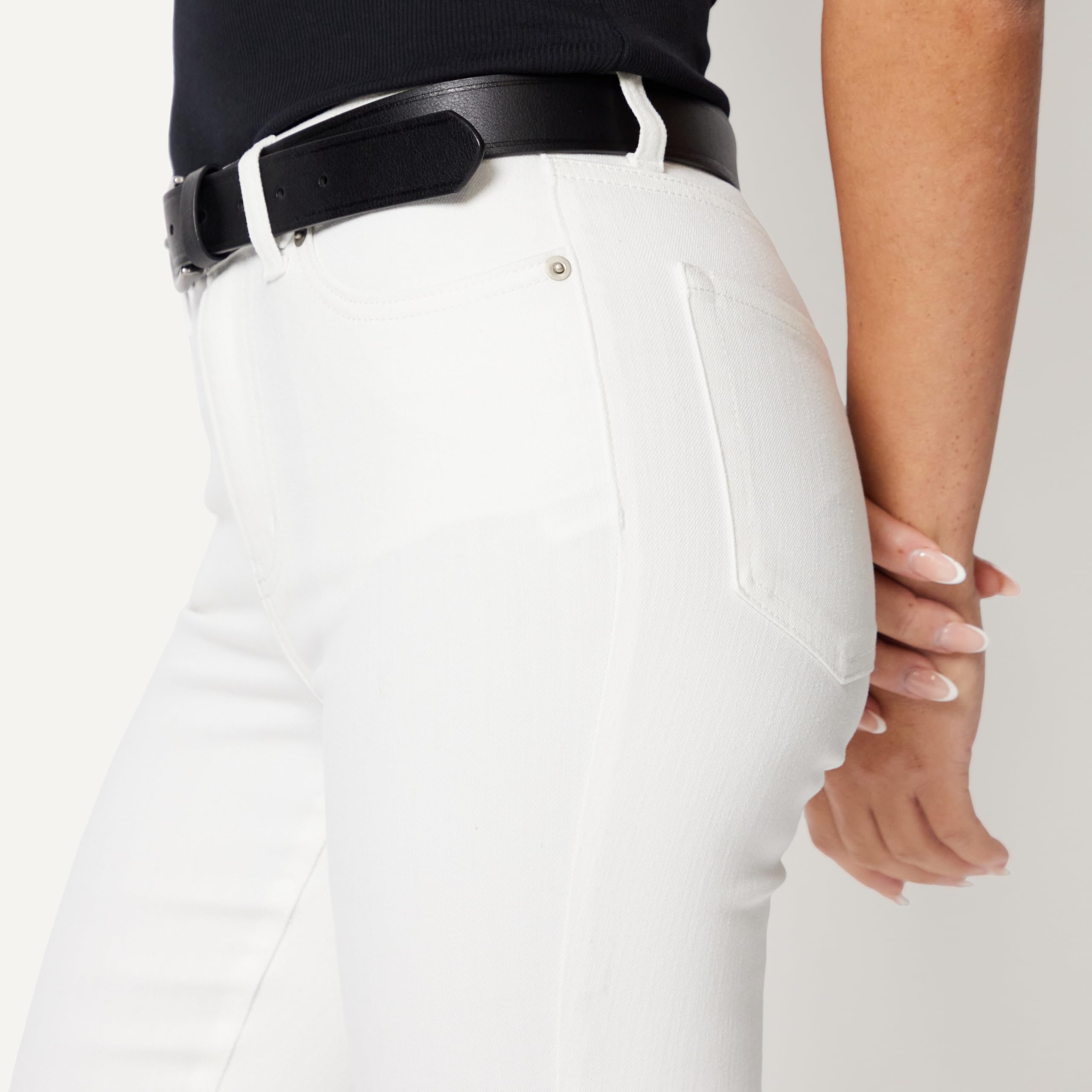 Amazon Essentials Jeans Pedal Pusher a Vita Alta Donna
