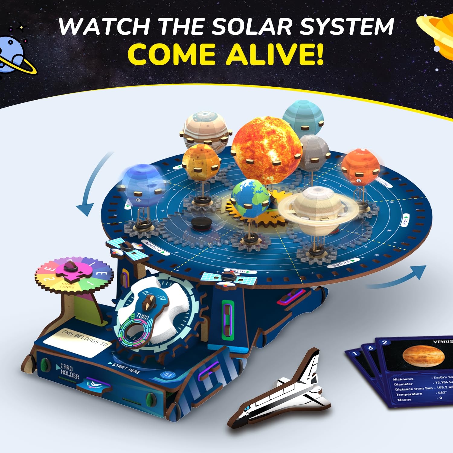 Smartivity Solar System Kit | Gear-Driven Working Model of Planets