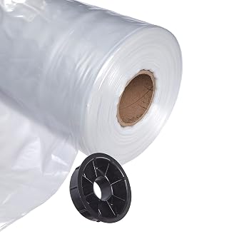 Hudson Exchange Poly Tubing Roll, Food Grade LDPE Resin, Custom Length Packaging, 24 W x 1000' L, 2 Mil