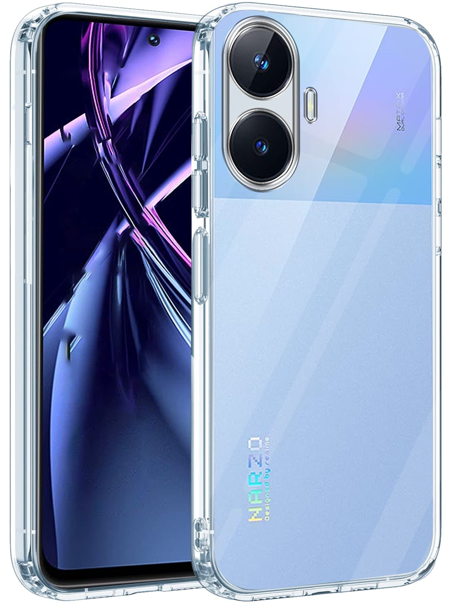 Jkobi Back Cover for Realme Narzo N55 (Silicone Clear Shockproof Case with Camera Protection | Soft and Flexible | Transparent) (B0C4L6XZMX) Amazon Price History, Amazon Price Tracker