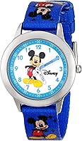 Vista 1 de Disney Mickey Mouse Kids' Stainless Steel Time Teacher Analog Quartz Watch