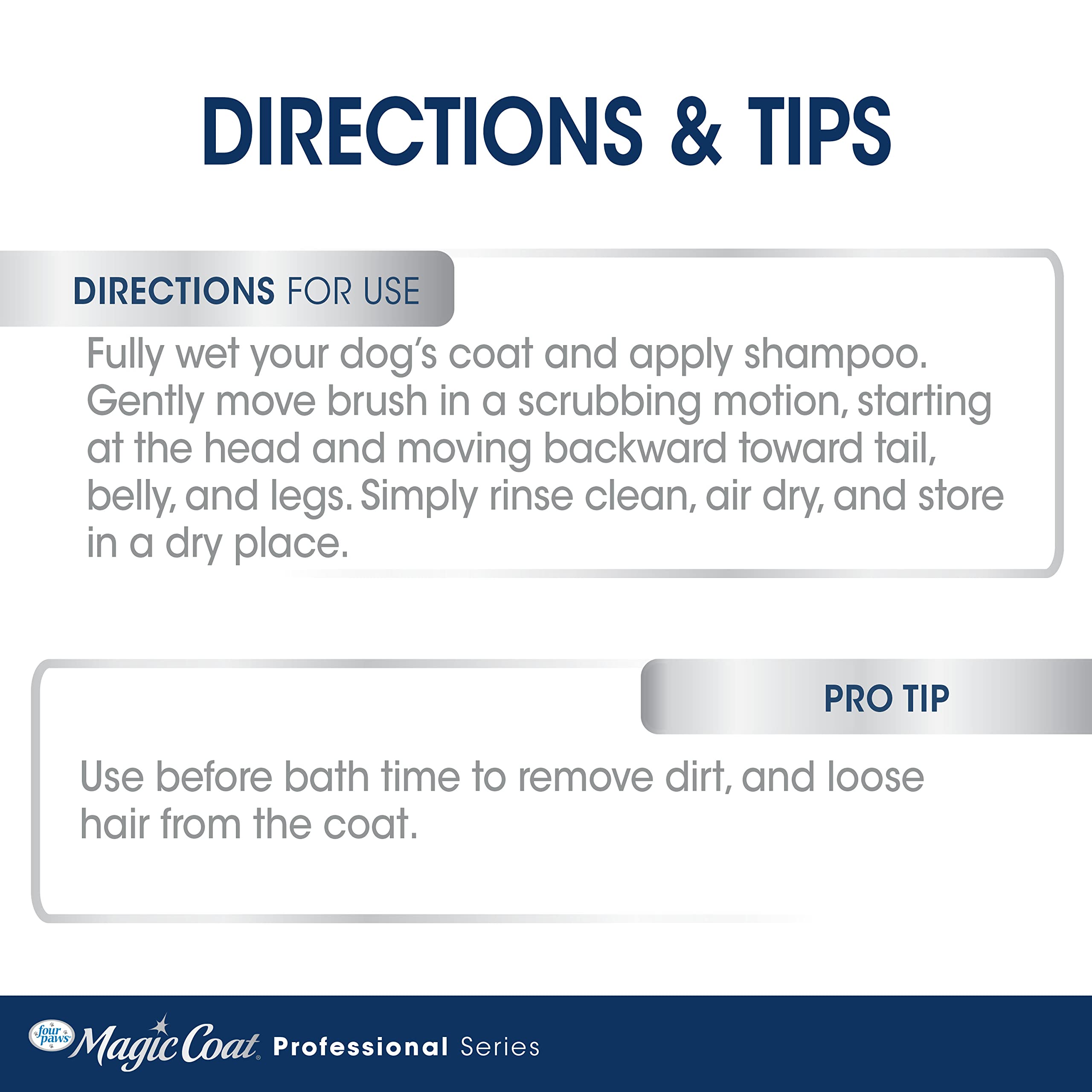Four Paws Magic Coat Love Glove Cepillo de baño para Perro