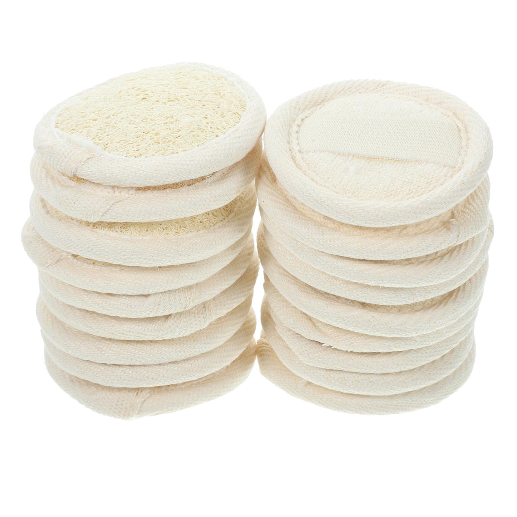 18piezas Limpiador Facial De Lufa Esponjas Exfoliantes Naturales Esponjas Desmaquillantes Para Limpieza Facial Diaria