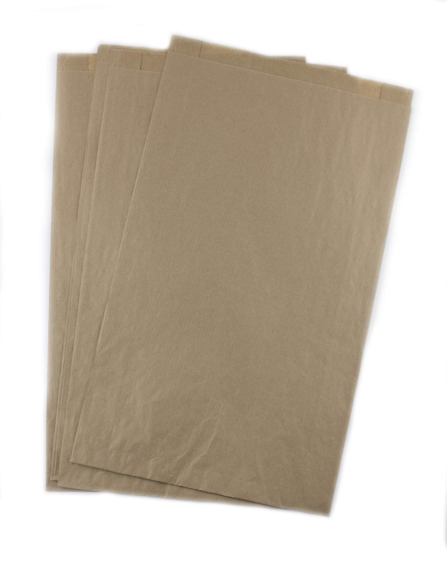 250 Sobres de Papel Kraft para Regalo Color Kraft Interior marrón, de 8 cm x 12 cm + 2 cm de Solapa. (SB Kraft 8x12 mar)