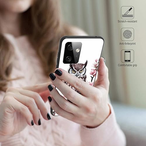 Miniatura 2 de Funda para teléfono Motorola Moto G Power 5G 2023, funda delgada de silicona de TPU suave con diseño de búho artístico para mujer, funda de