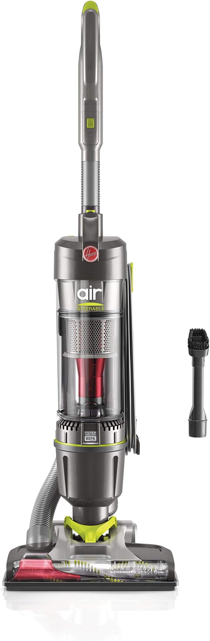 Hoover Vacuum Cleaner Air Steerable WindTunnel Bagless Lightweight Corded Upright UH72400