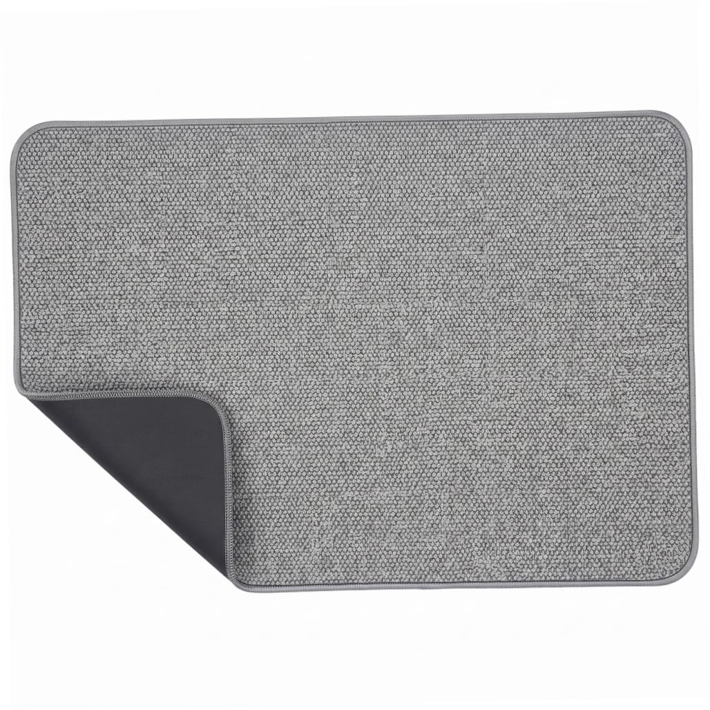 Grtheenumb Absorbent Bath Mat, Absorbent Bath Mat, Quick Dry Non-slip Bathroom Rug Washable Thin, 20x32inch, Grey