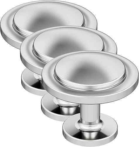 Miniatura 7 de Amerock 10BX37025MB  Pomo de gabinete negro mate  Diámetro de 1-316 pulgadas (1.181 in)  Paquete de 10 unidades  Bucle  Herrajes para muebles