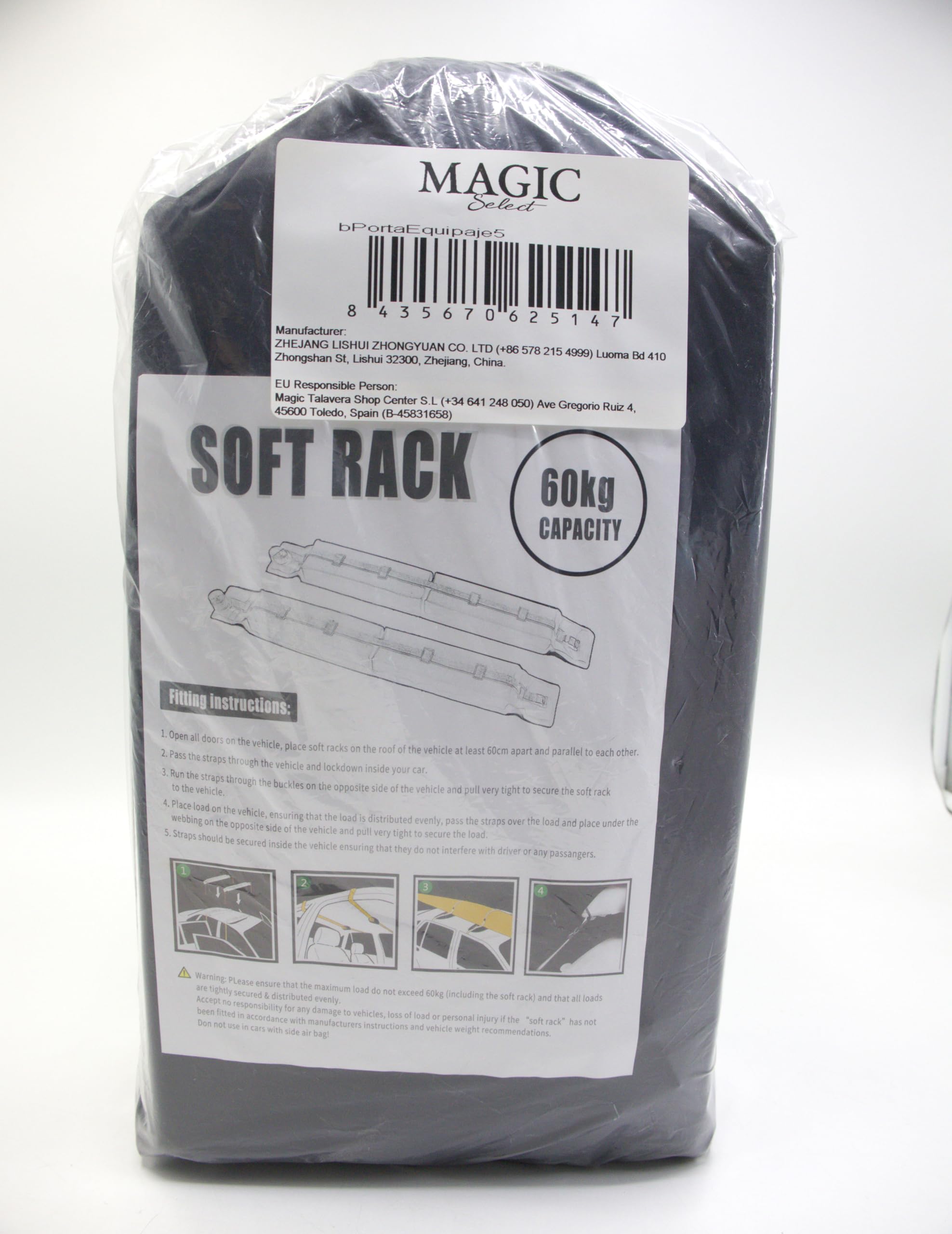 𝗕𝗮𝗿𝗿𝗲 𝗣𝗼𝗿𝘁𝗮𝘁𝘂𝘁𝘁𝗼, Portapacchi Universale per Auto da Viaggio, Morbidi Cuscinetti per Bagagli Pieghevoli, Barra Portatile per il Trasporto.