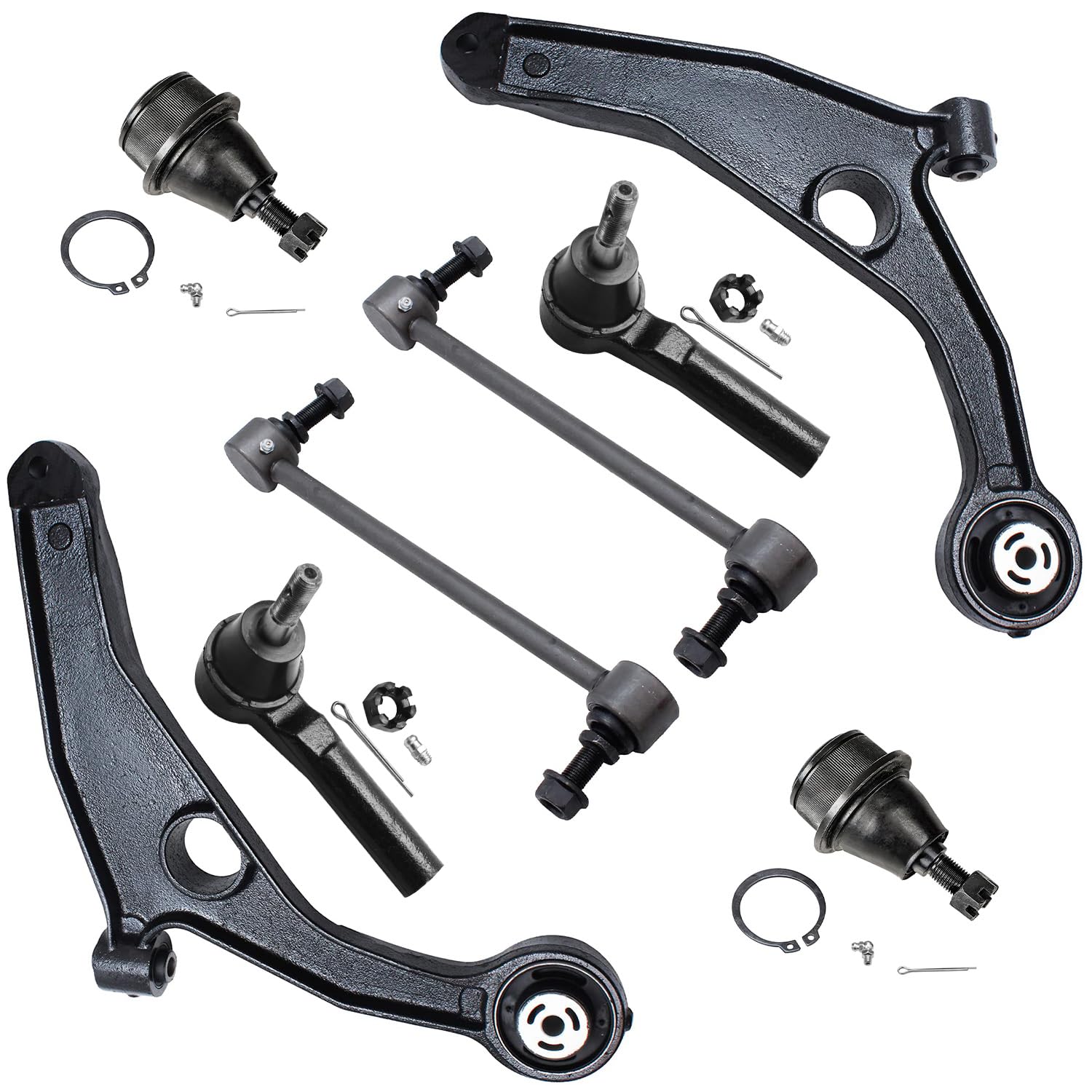 Detroit Axle - 8pc Front End Suspension Kit for 2009-2020 Dodge Journey, 2