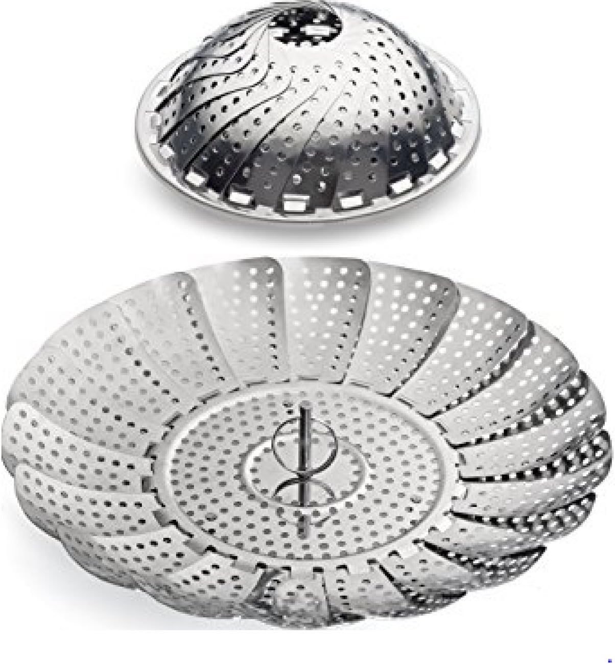 Vegetable Steamer Basket for Po-. Best Fordable Black Decker stainless steel- Steaming Tool Fruit and Veggies insert fit Large-Small Steaming Container-perfect Steamed Experience (18/10 Steel, large)