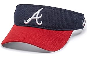 Atlanta Braves Mesh Two Tone Golf Sun Visor Hat Cap