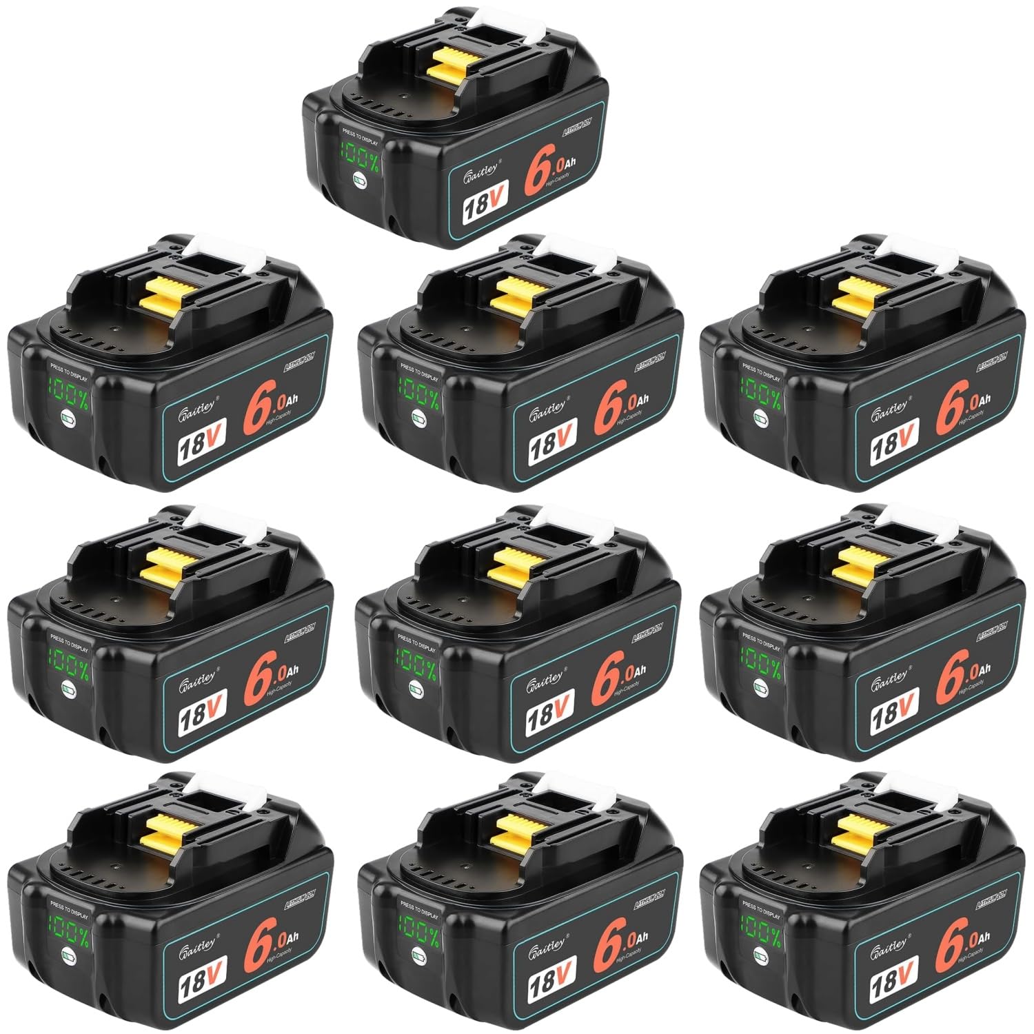 Amazon.co.jp: 18V バッテリーマキタ Waitley 互換 6.0Ah BL1860B 