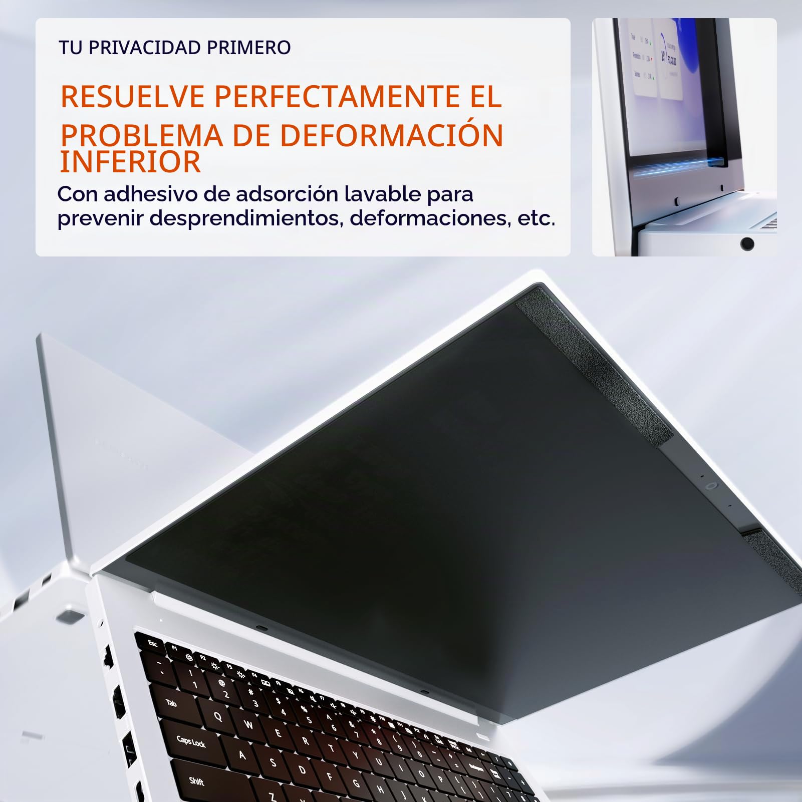 Filtro magnético de privacidad de 14 pulgadas 16:10, Filtros de pantalla para ordenador portátil con HP/Dell/Acer/Lenovo/Thinkpad/Samsung/ASUS/Sony, Installazione Immediata, Película protectora