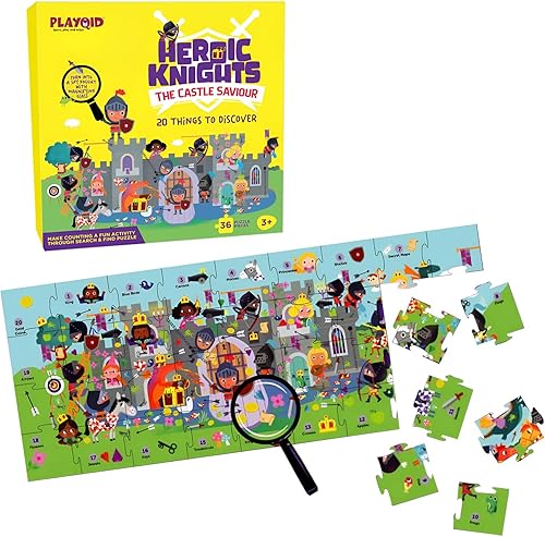 Caballeros y dragones Busca y encuentra rompecabezas para niños de 3 años | Castillo de princesa de cuento de hadas fotos ocultas recuerdos de