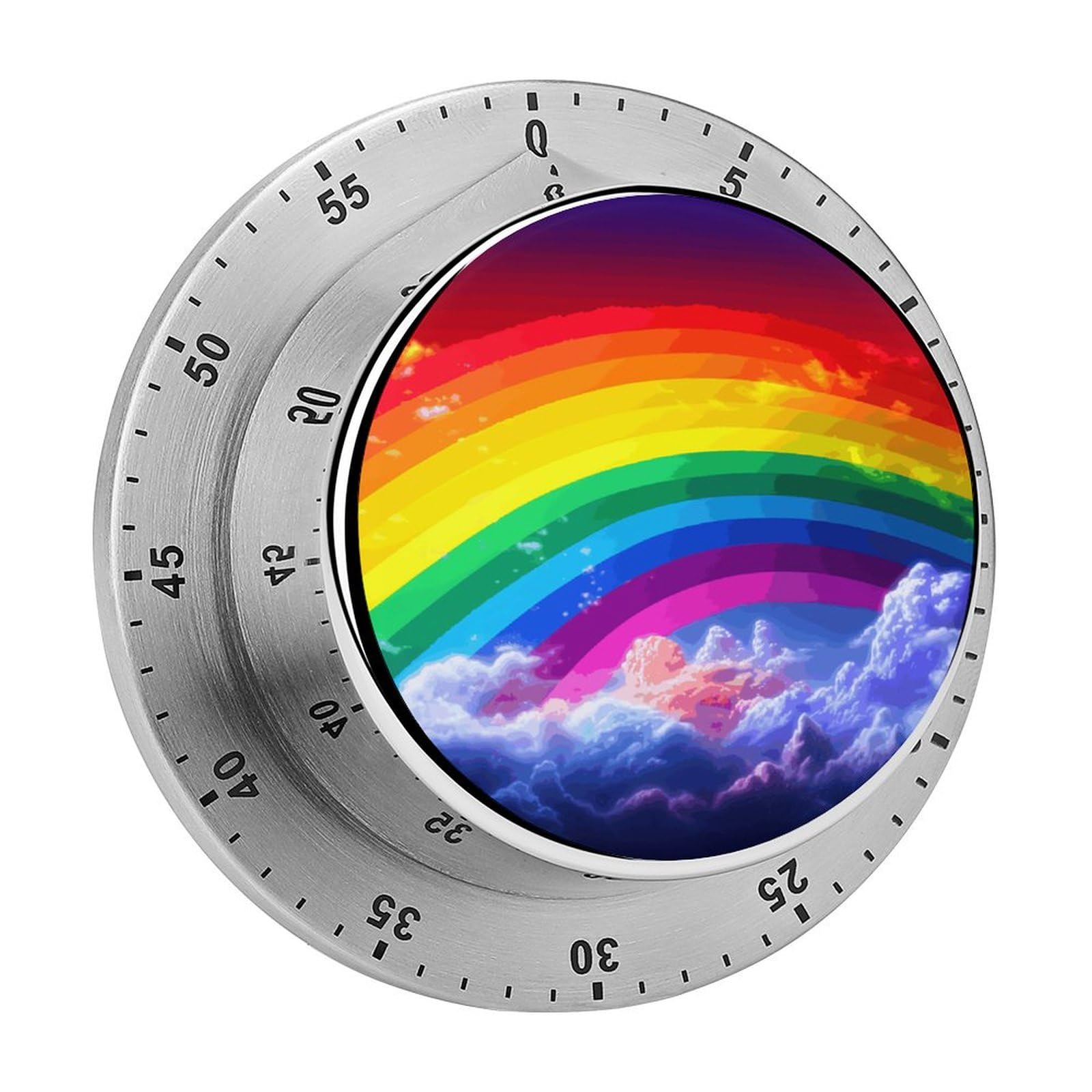 Rainbow Printed Waterproof Christmas Timer with Loud Alarm Outdoor Timer for Cooking Exercise Baking