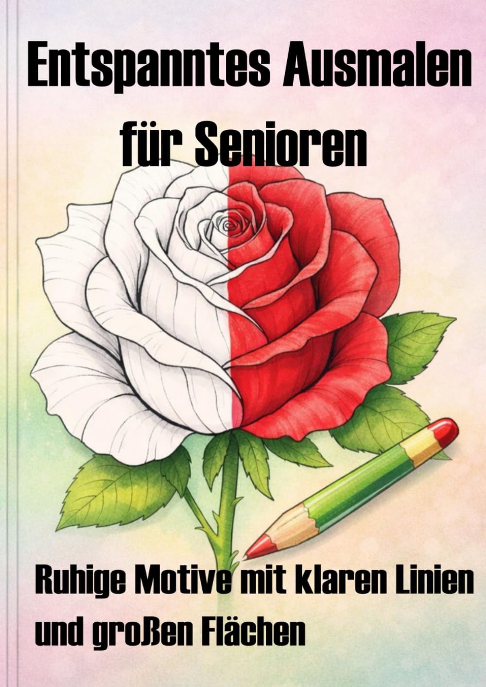 Entspanntes Ausmalen für Senioren: Ruhige Motive mit klaren Linien und großen Flächen