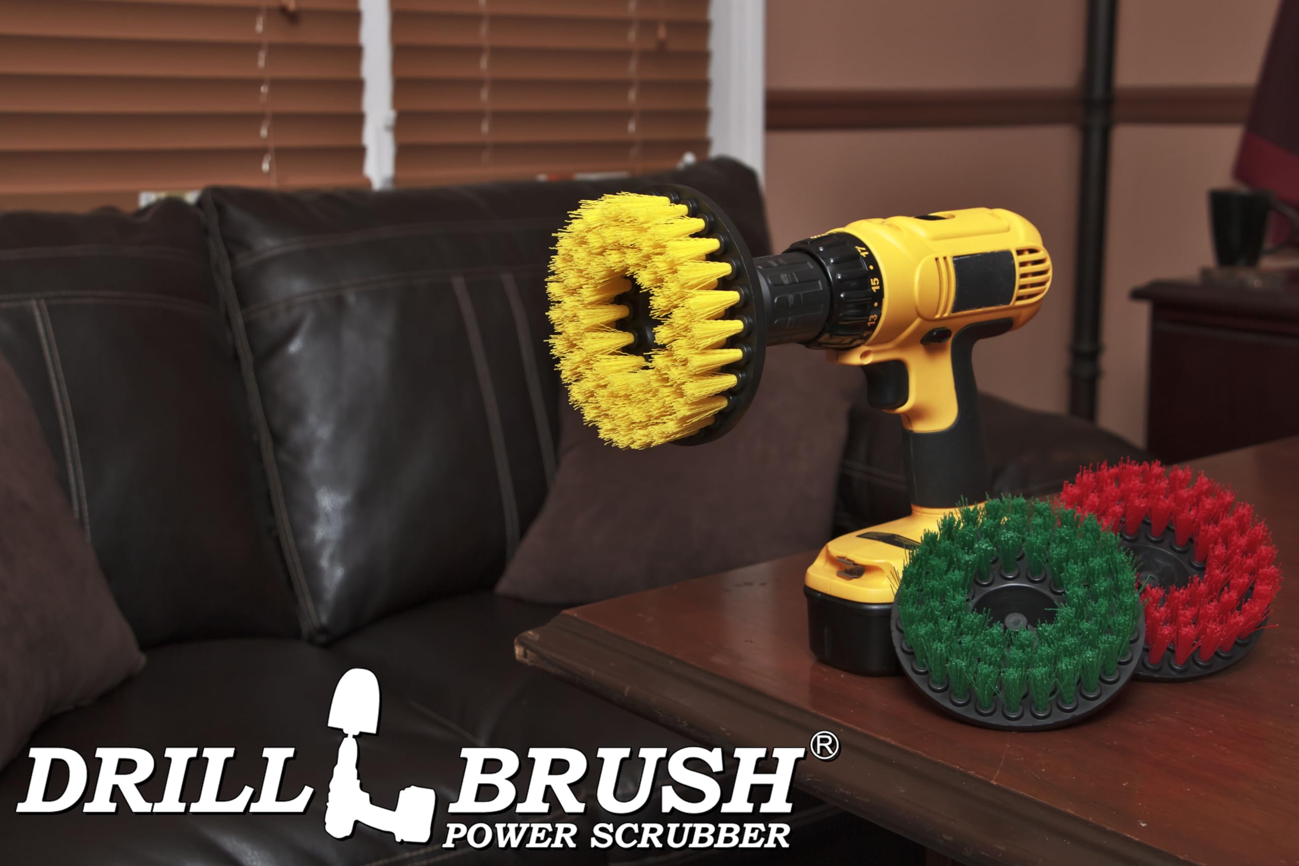 Cepillo de taladro - Accesorios de baño - Limpiador de ducha - Cepillo giratorio grande Kit de limpieza multiusos - Cepillo de cubierta - Baño de pájaros - Herramientas de cocina - espuma de jabón, 6