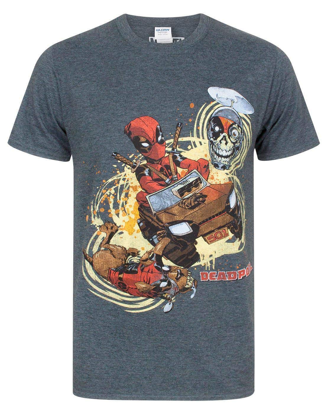 Marvel Men's T-Shirt - Short Sleeve - Grey - XL