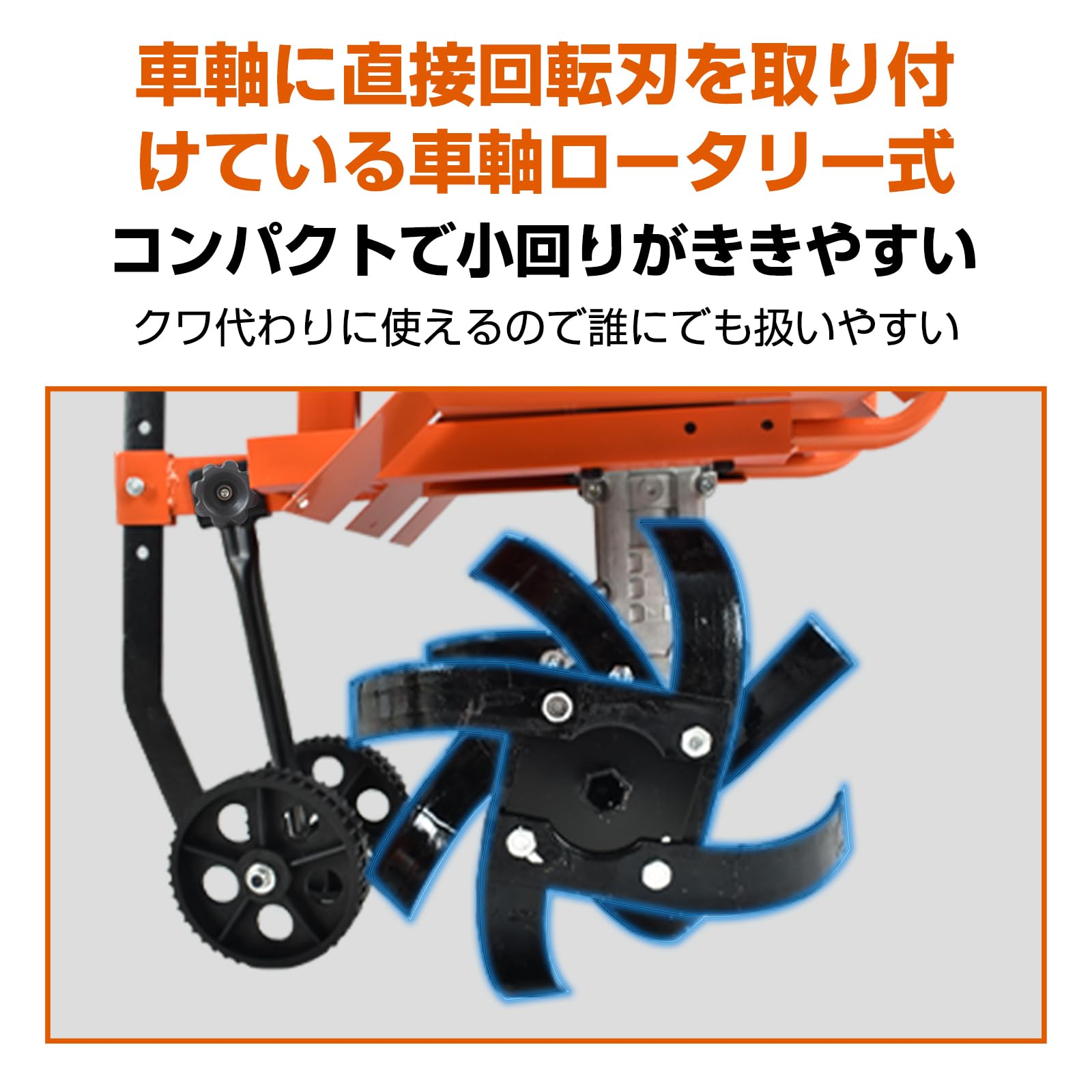 Amazon.co.jp: kaitou 耕運機 家庭用 エンジン式 排気量63cc 小型 耕深