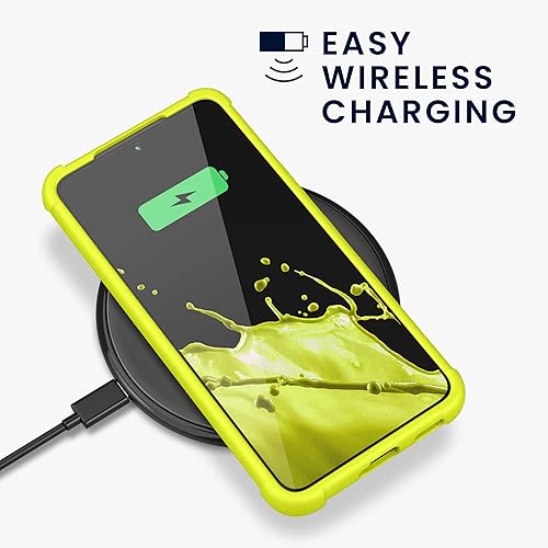 Vista 40 de KIOMY Funda transparente para Samsung Galaxy S22 5G a prueba de golpes con bolsas de aire, esquinas de diseño híbrido, parte trasera de Magnético