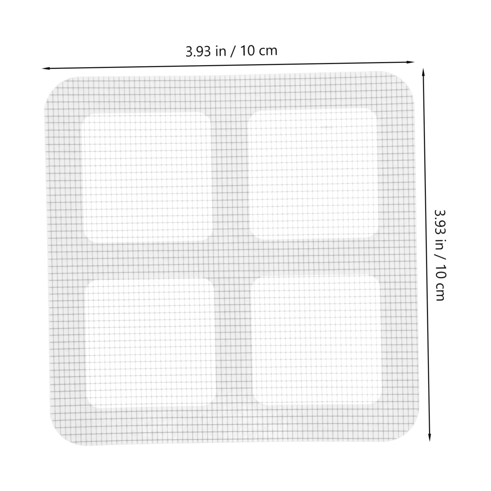 SEWACC 100Pcs Self Adhesive Drain Stickers Hair Residue Stopper for Shower and Bathroom Durable Mesh Cover for Efficient Clog Prevention and Easy Application