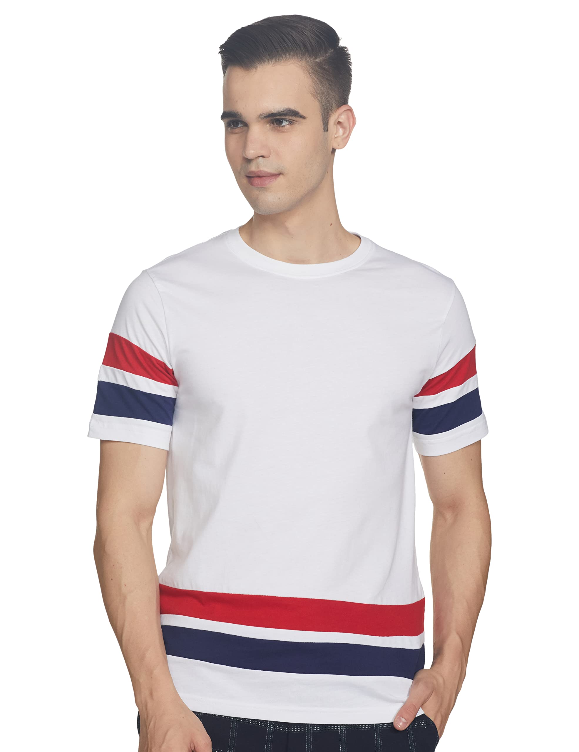 Amazon Brand - House & ShieldsMen's Solid Regular T-Shirt