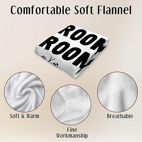 Miniatura 6 de HIWX Manta a cuadros negros y blancos para niños, manta de guardería a cuadros, moderna manta retro de coche de carreras para habitación de niños,