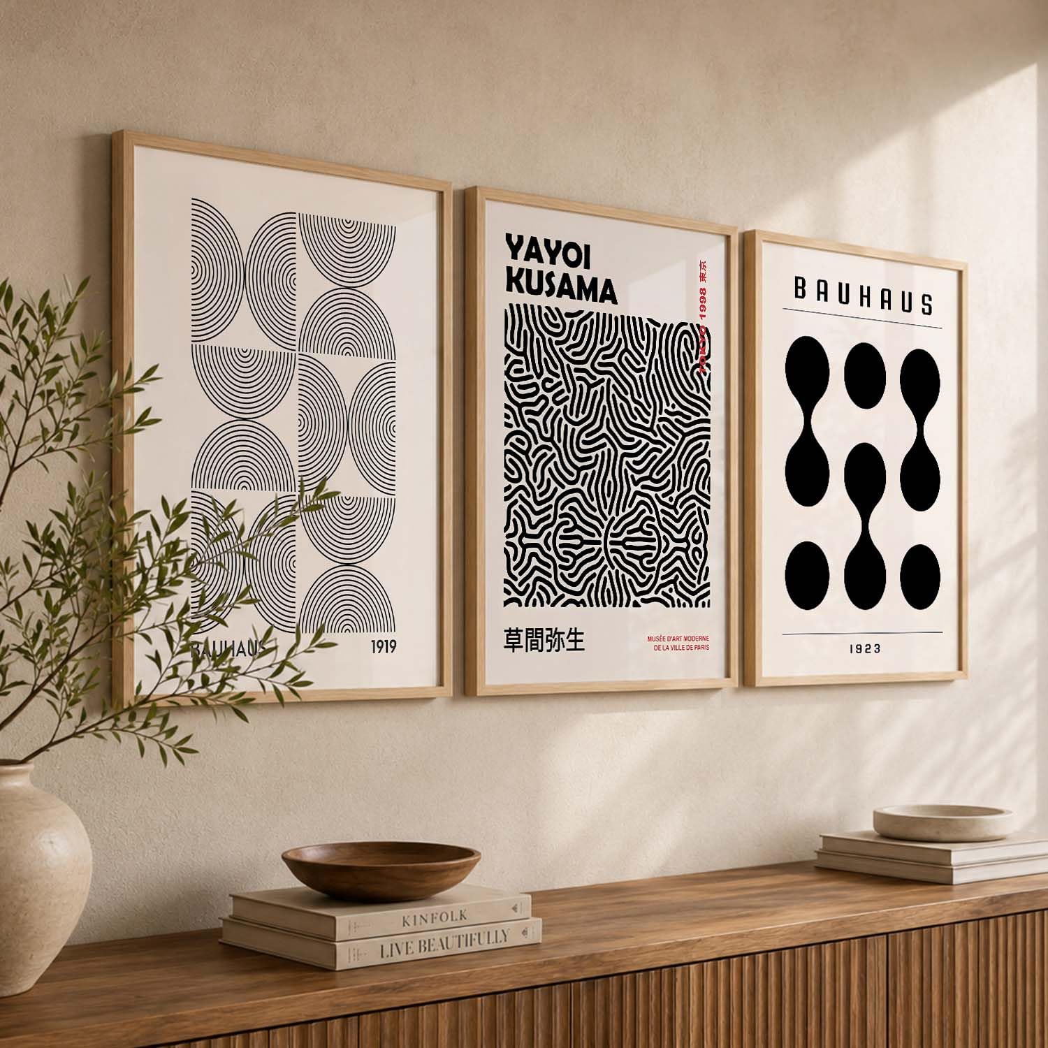 Motivational Wall Art Set - 3 Framed Posters -22