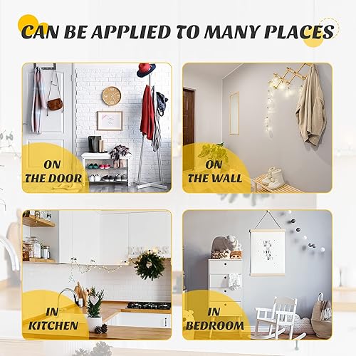 Miniatura 5 de Jetec Clavijas de madera con rosca de madera de 2.9 pulgadas de largo, estantes de madera sin terminar para colgar ropa, sombreros, toallas y más