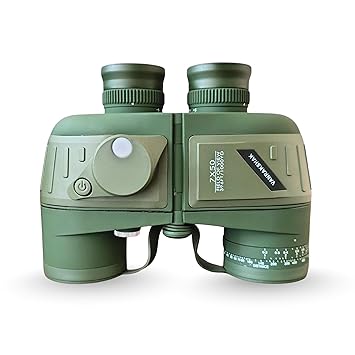 Rakshak 7x50 Military Grade Binoculars for Adults, Army | Waterproof & Fogproof High Power Long Range Binoculars with Rangefinder & Compass for Bird Watching, Wildlife Safari & Trekking