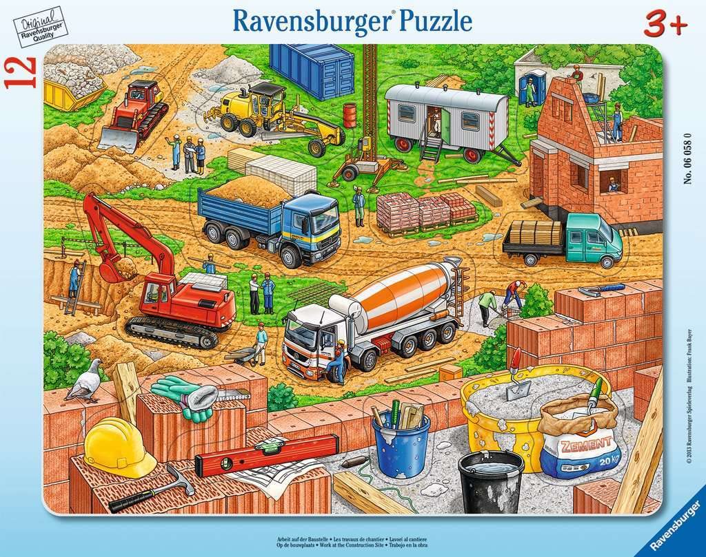 Puzzles 2 x 24 pièces : Beaucoup de travail sur le chantier