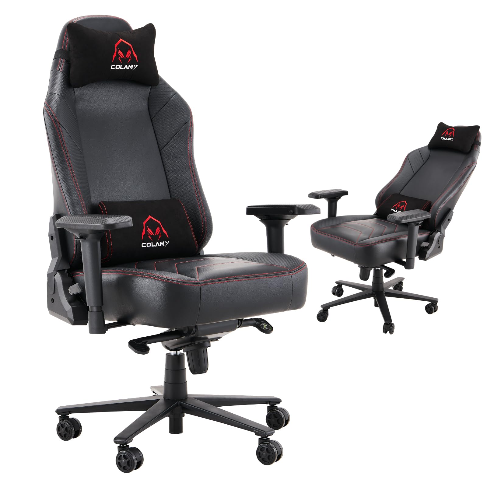 Photo 1 of **NONREFUNDABLE**FOR PARTS OR REPAIR**SEE NOTES**
COLAMY Big and Tall Gaming Chair 400lbs-Racing Style Computer Gamer Chair,Ergonomic Office PC Chair with Thick Seat, Reclining Back, 4D Armrest for Adult Teens, 91306-Black