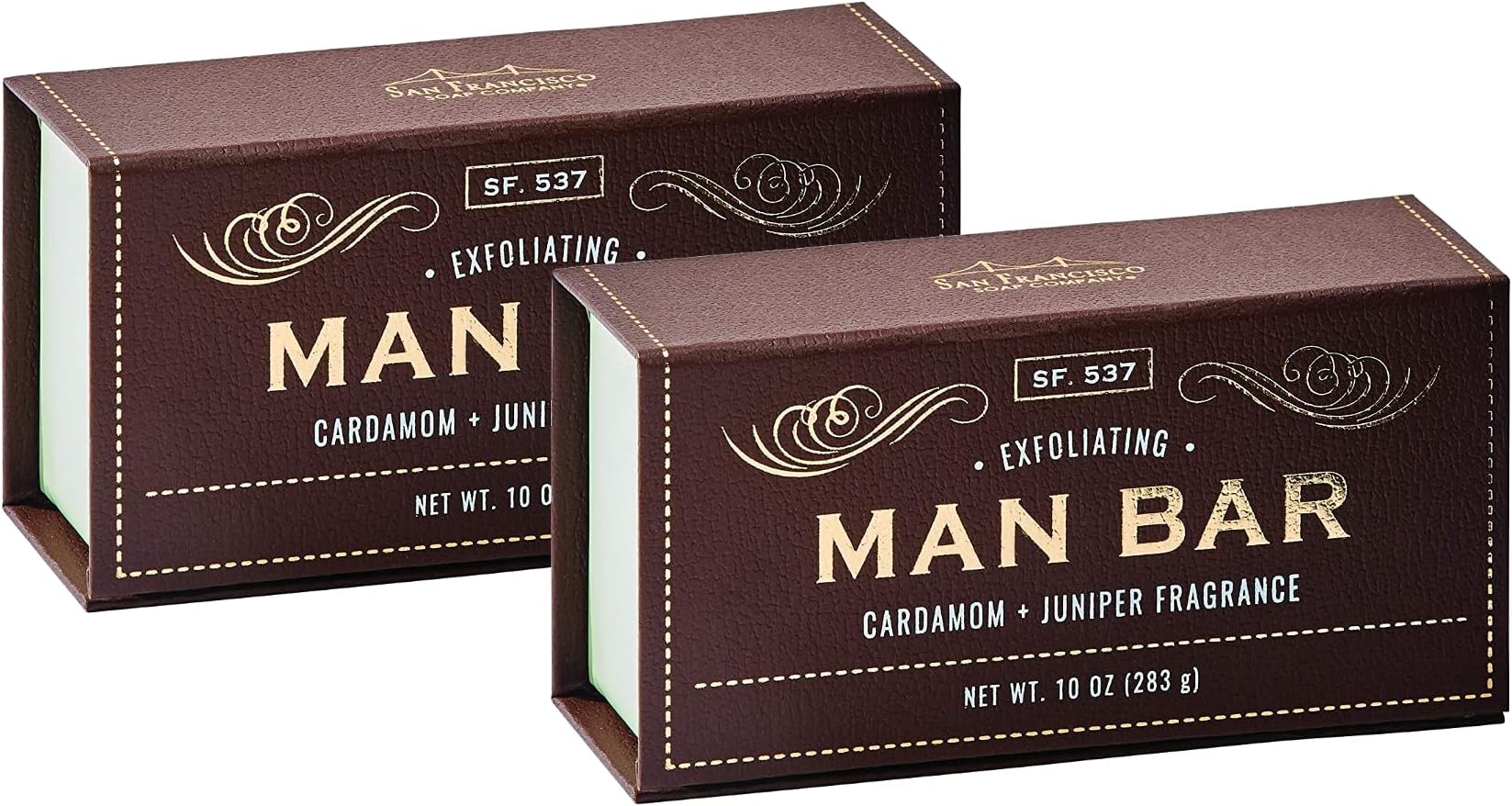 San Francisco Soap Company Deep Cleansing Man Bar, Silver