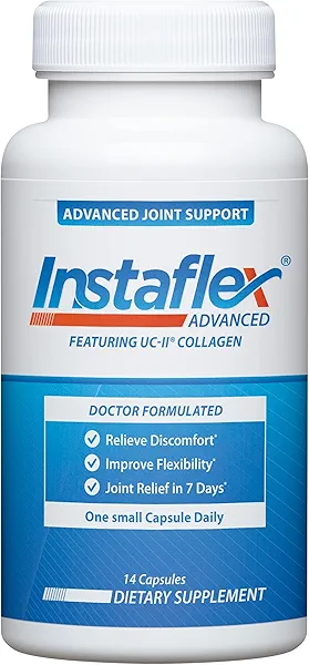 Instaflex Advanced Joint Support - Doctor Formulated Joint Relief Supplement, Featuring Collagen & 5 Other Joint Discomfort Fighting Ingredients - 14 Count