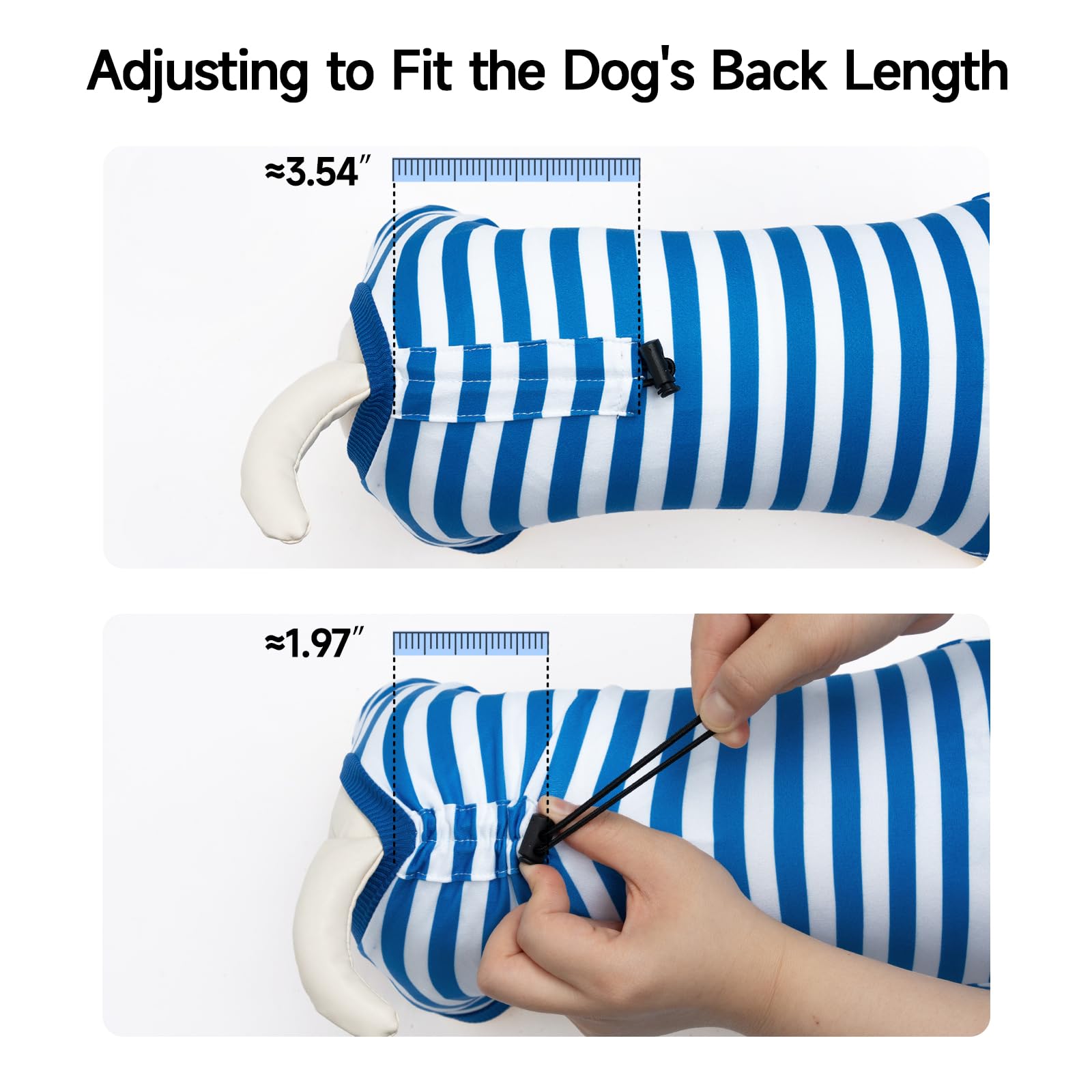 XPUDAC 4 Pack Dog Pajamas, Soft Puppy Clothes with Drawstring Adjustable Stretchy Dogs Onesie for Small Medium Doggie Shed Defender Dog Suit Pet Outfit Boy, M — view 6