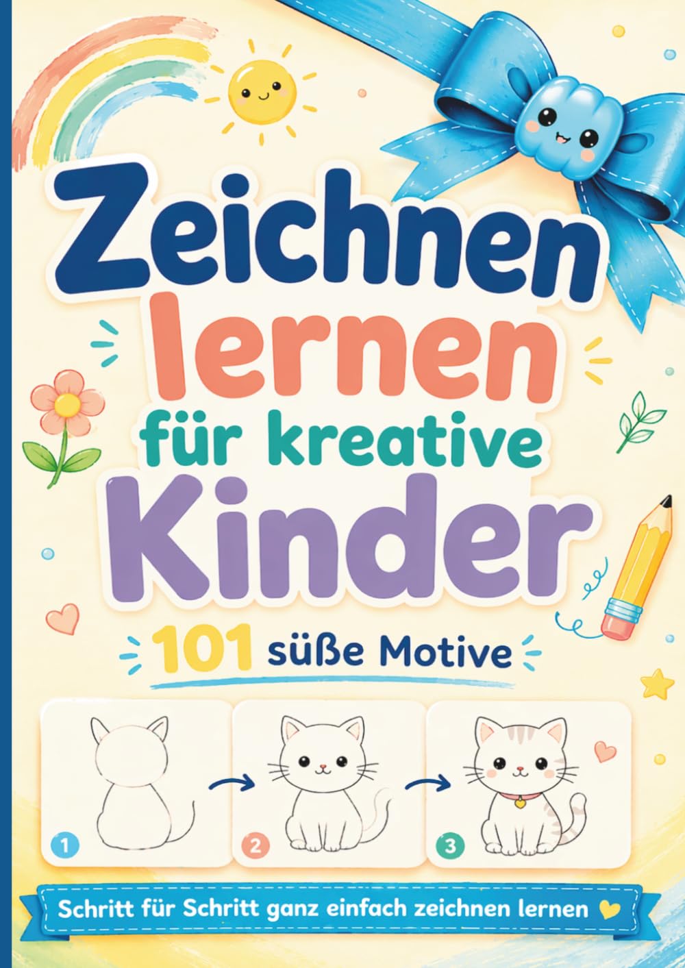 Zeichnen lernen für Kinder: 101 süße Motive Schritt für Schritt zeichnen – Das perfekte Geschenk für kleine Künstlerinnen und Künstler ab 5 Jahren