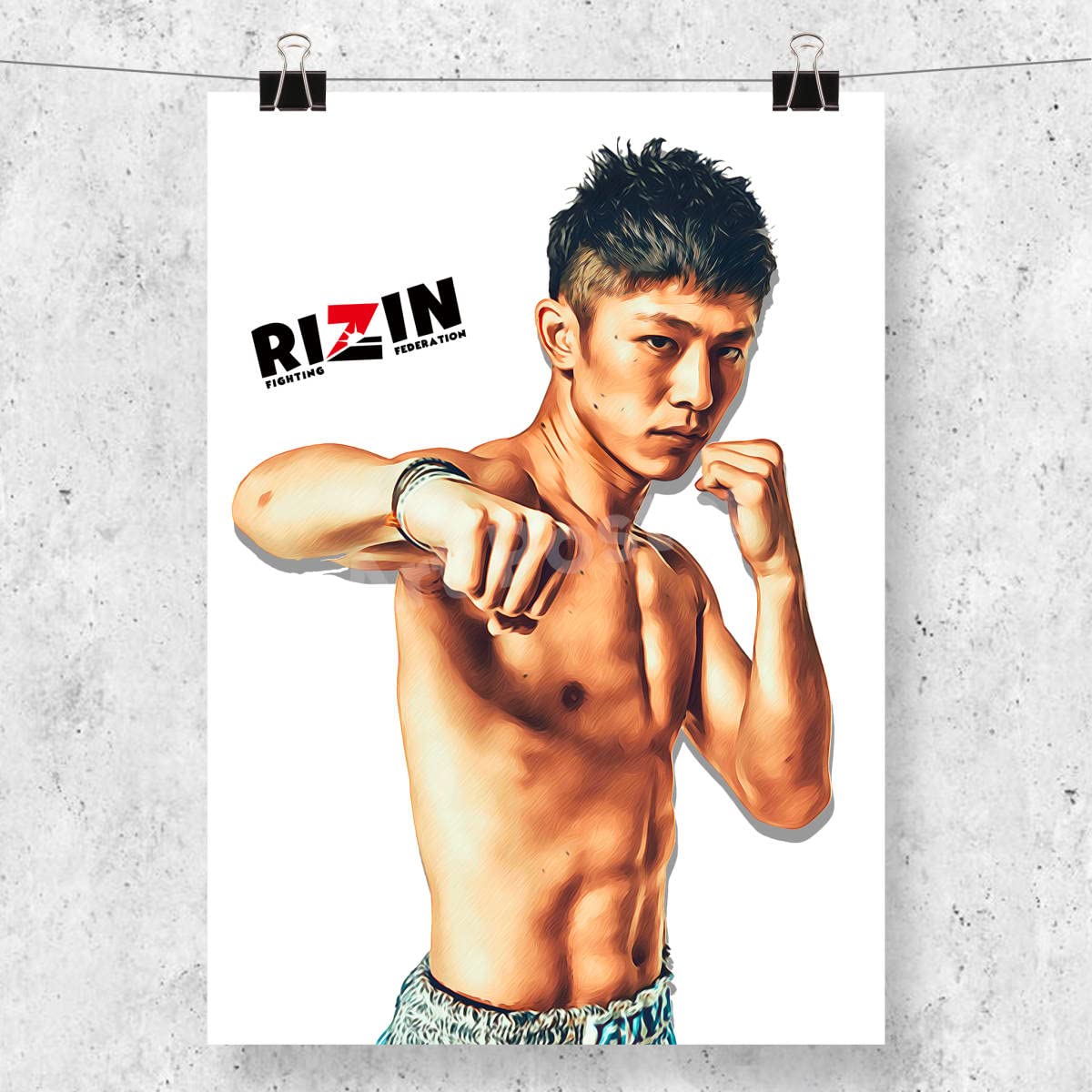 Amazon.co.jp: 吉成名高 ポスター アートポスター インテリア RIZIN 