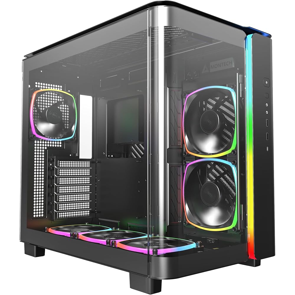 27/mo Finance MONTECH King 95 PRO DualChamber ATX MidTower PC