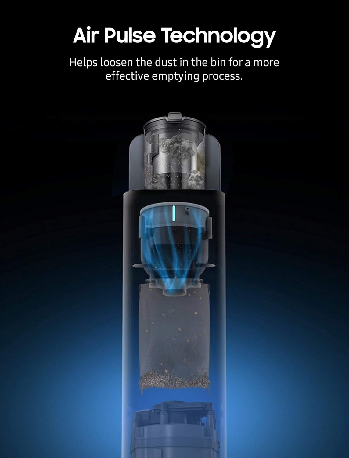 SAMSUNG Jet Stick Cordless Vacuum Clean Station, Dust Disposal with Hygienic Cleaning Filter, VCA-SAE903/AA, 2021, Silver