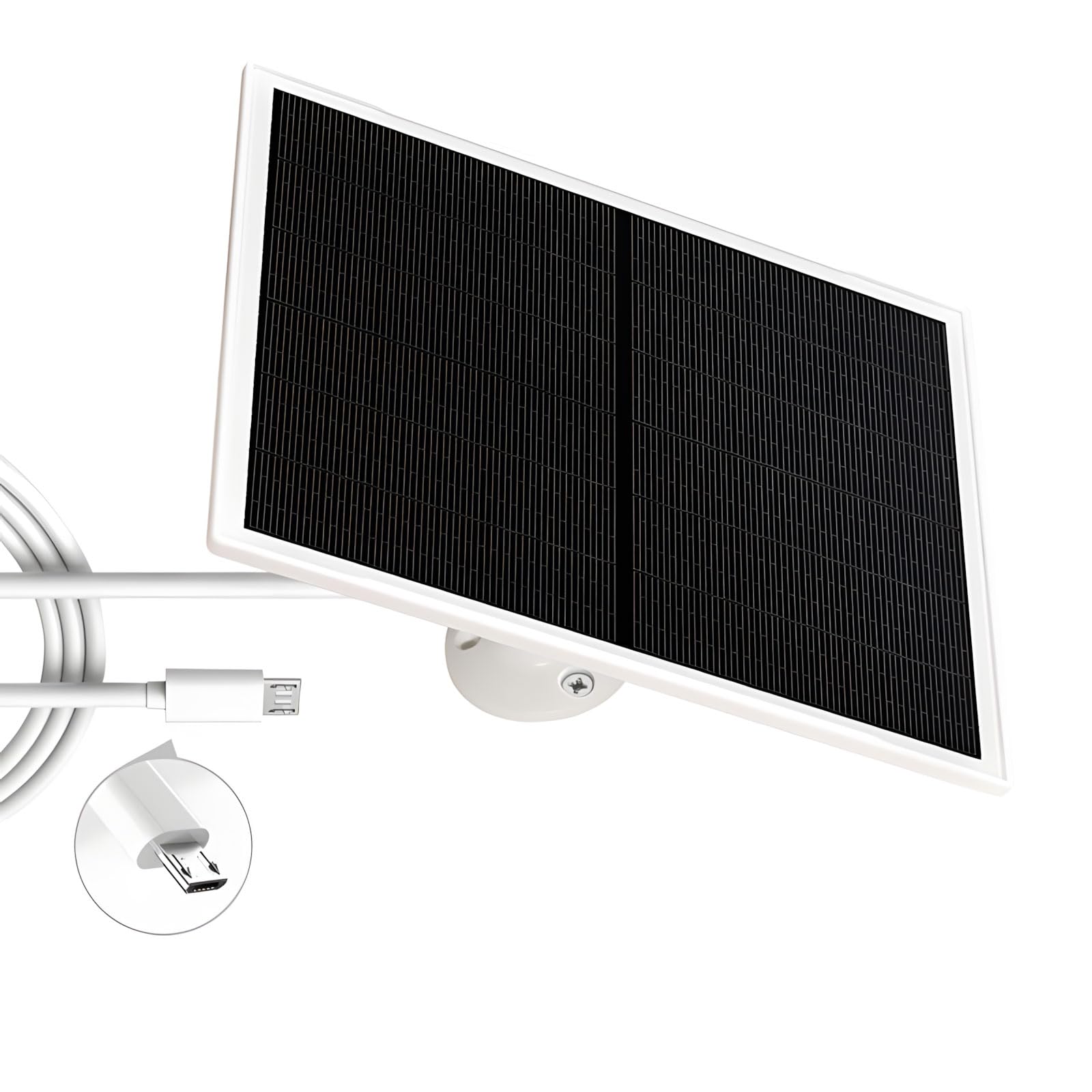 Panneau solaire d'extérieur à cadre solide et connecteur USB C