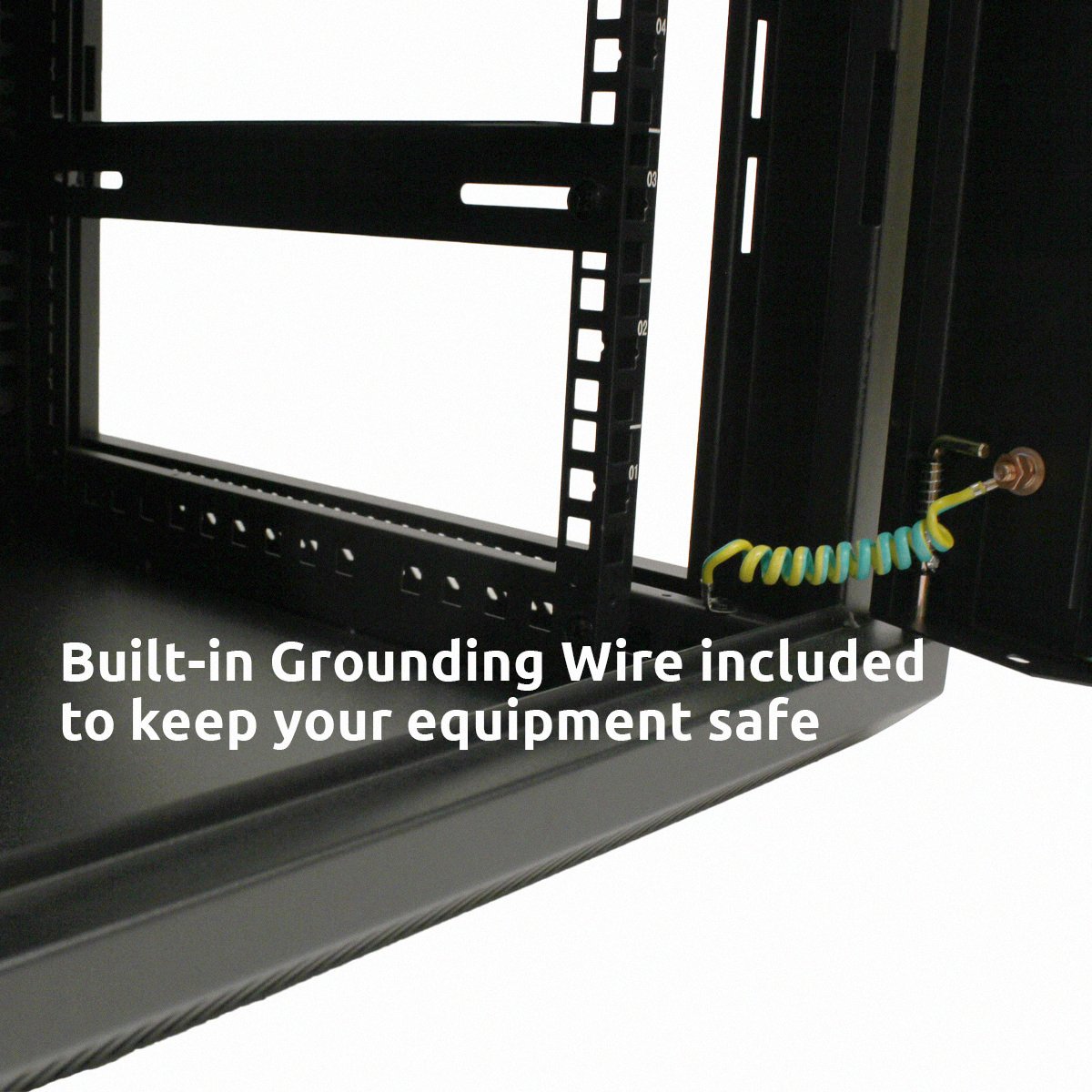 NavePoint 6U Pared Montaje Doble sección con bisagras Swing out Servidor para Armario de Red en Rack