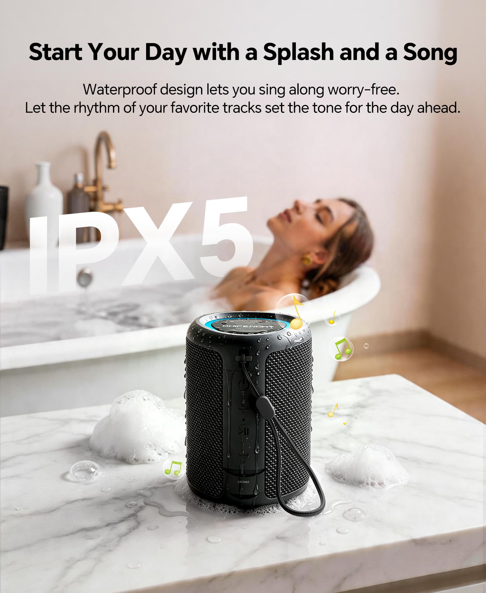IPX5 Waterproof Portable Bluetooth Speaker J994006